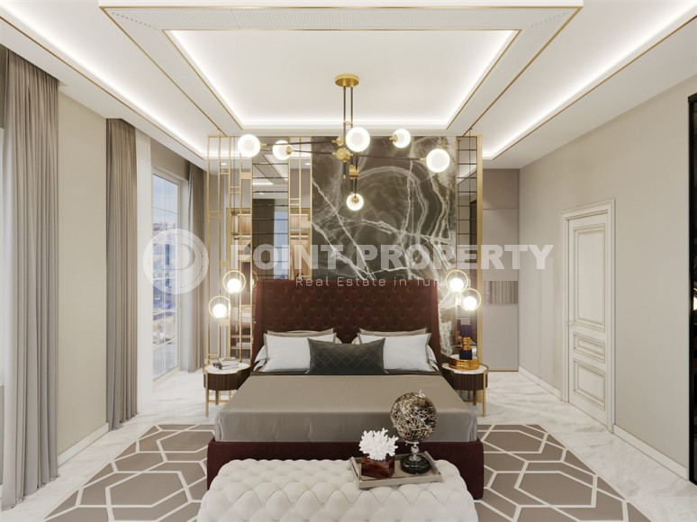 Фешенебельная трехэтажная вилла 5+1, 350м² с собственной инфраструктурой в горном районе Алании Тепе.-id-1192-фото-10