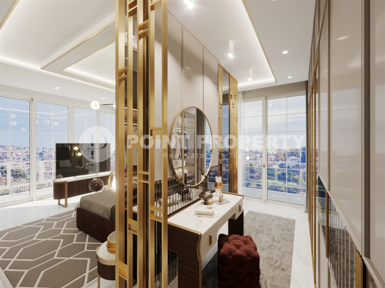 Фешенебельная трехэтажная вилла 5+1, 350м² с собственной инфраструктурой в горном районе Алании Тепе.-id-1192-фото-12