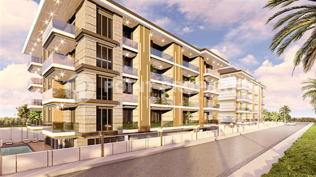 Двухкомнатная, 60м², и трехкомнатная квартира, 80м², в комплексе на этапе строительства в центре Алании-id-2302-фото-4