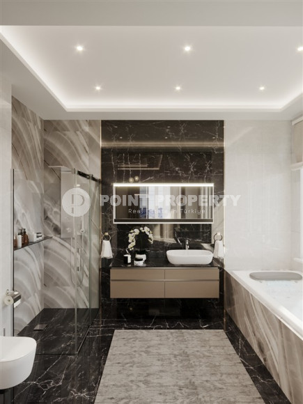 Фешенебельная трехэтажная вилла 5+1, 350м² с собственной инфраструктурой в горном районе Алании Тепе.-id-1192-фото-18