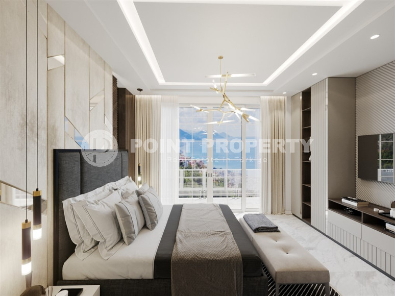 Фешенебельная трехэтажная вилла 5+1, 350м² с собственной инфраструктурой в горном районе Алании Тепе.-id-1192-фото-24