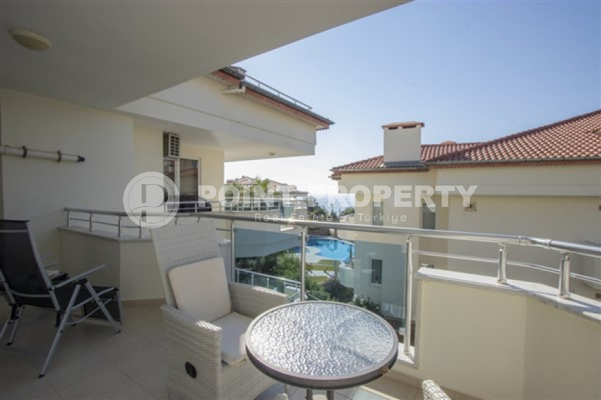 Двухуровневые апартаменты 3+1, 135 м², с видом на море в районе Алании – Конаклы-id-2307-фото-13