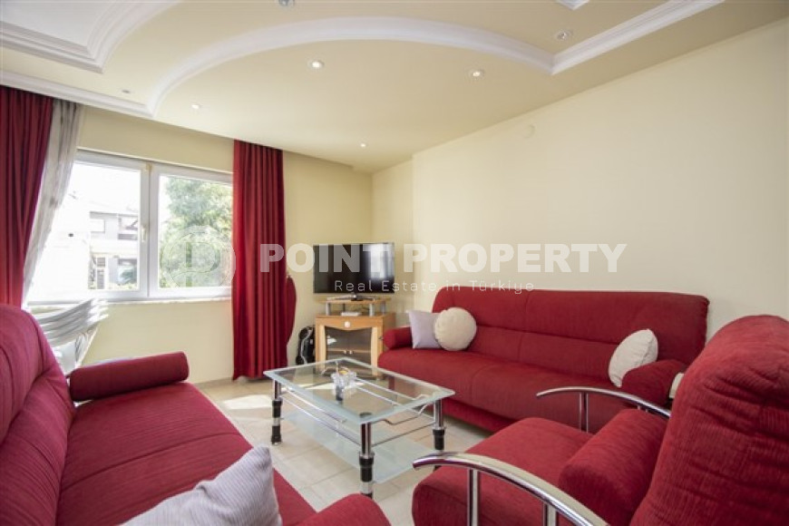 Трехкомнатная меблированная квартира, 90м² в уютном комплексе в 250м от моря в центре Алании-id-2311-фото-2