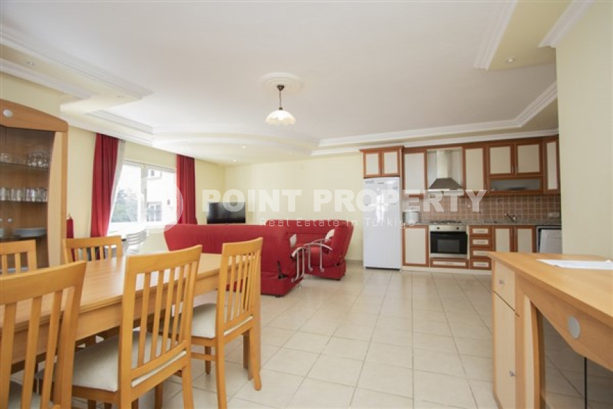 Трехкомнатная меблированная квартира, 90м² в уютном комплексе в 250м от моря в центре Алании-id-2311-фото-6