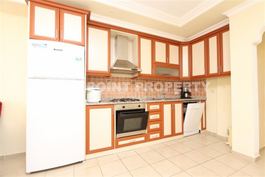 Трехкомнатная меблированная квартира, 90м² в уютном комплексе в 250м от моря в центре Алании-id-2311-фото-7