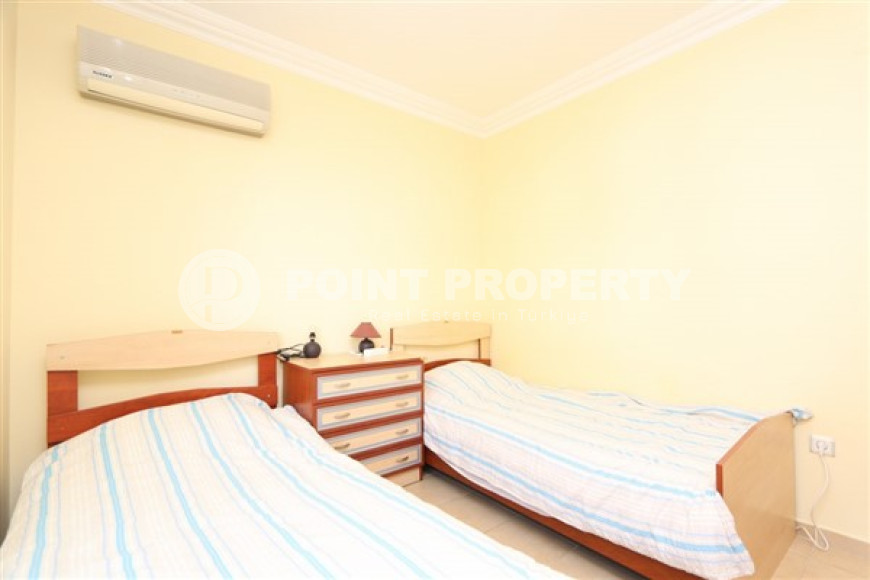 Трехкомнатная меблированная квартира, 90м² в уютном комплексе в 250м от моря в центре Алании-id-2311-фото-12