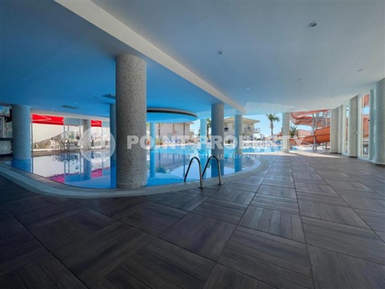 Уютная трехкомнатная квартира, 110м² в комплексе с хорошей инфраструктурой в Джикджилли, Алания-id-2312-фото-8