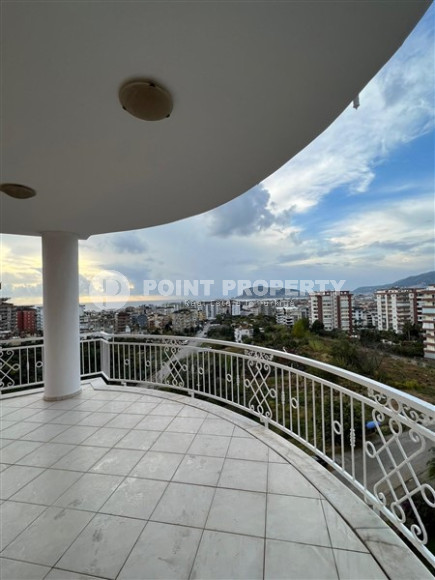 Трехкомнатная квартира, 116м², с видом на море, в комплексе с бассейном, в районе Алании Тосмур-id-2318-фото-2