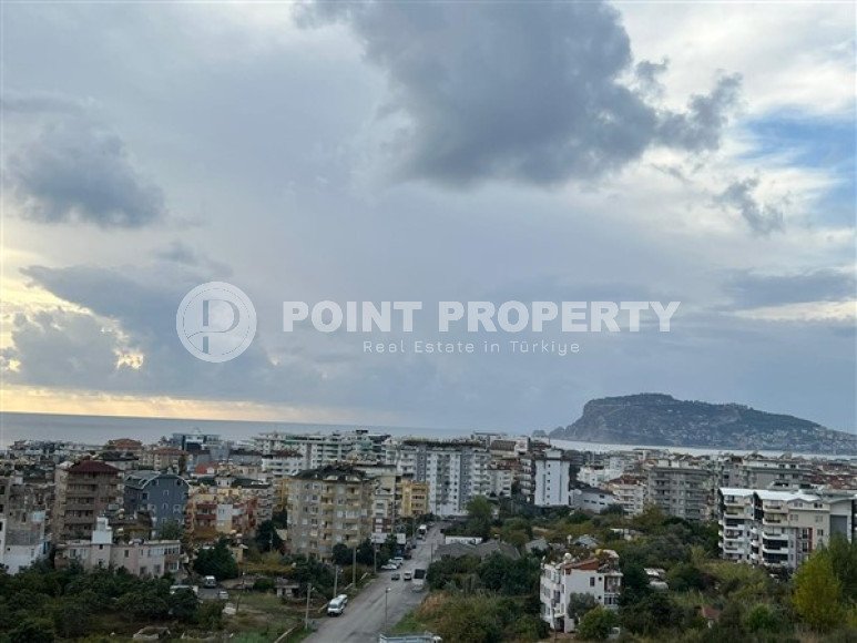 Трехкомнатная квартира, 116м², с видом на море, в комплексе с бассейном, в районе Алании Тосмур-id-2318-фото-3