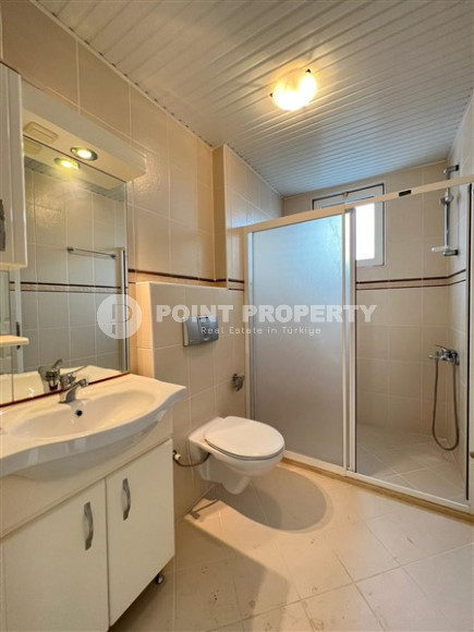 Трехкомнатная квартира, 116м², с видом на море, в комплексе с бассейном, в районе Алании Тосмур-id-2318-фото-13