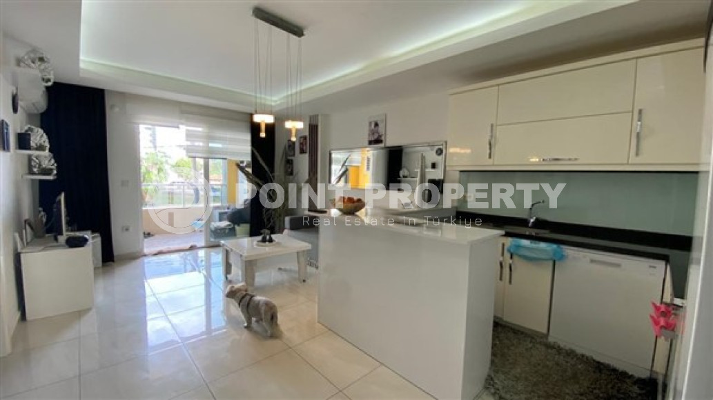 Стильная двухкомнатная квартира, 64м², в резиденции премиум класса в Махмутларе, Алания.-id-2322-фото-7