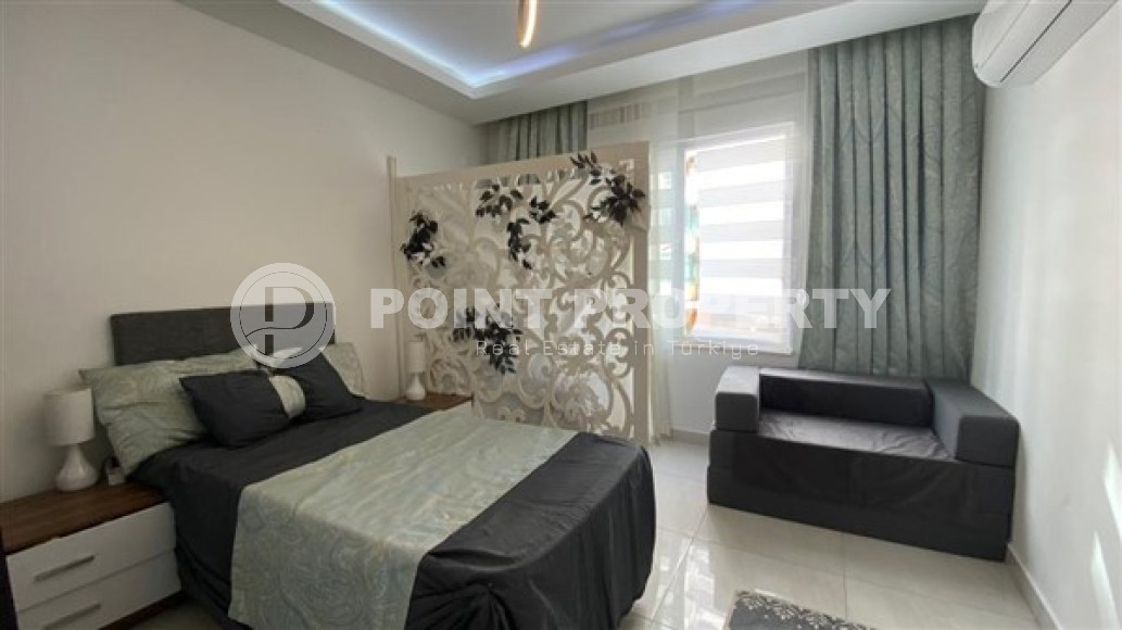 Стильная двухкомнатная квартира, 64м², в резиденции премиум класса в Махмутларе, Алания.-id-2322-фото-15