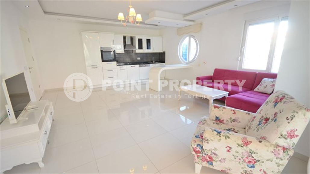 Уютная двухкомнатная квартира, 75м² в комплексе с инфраструктурой пятизвёздочного отеля в Кестеле, Алания-id-2325-фото-2