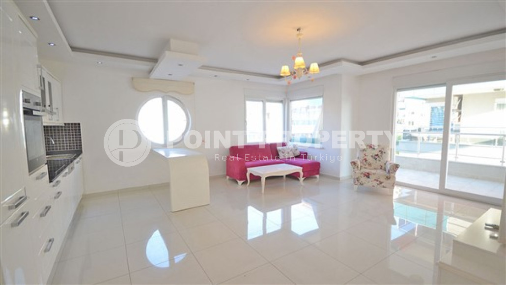 Уютная двухкомнатная квартира, 75м² в комплексе с инфраструктурой пятизвёздочного отеля в Кестеле, Алания-id-2325-фото-3