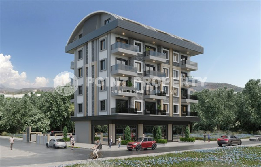 Apartments in a premium complex under construction 400m from the sea in the Kargicak area-id-2330-photo-1