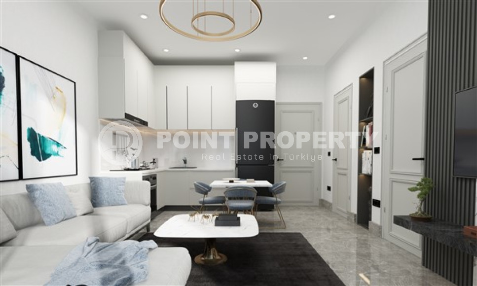 Апартаменты в комплексе премиум класса на этапе строительства в 400м от моря в районе Каргыджак-id-2330-фото-19