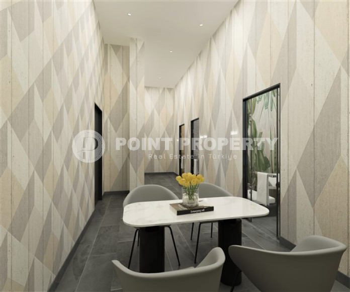 Апартаменты в комплексе премиум класса на этапе строительства в 400м от моря в районе Каргыджак-id-2330-фото-28