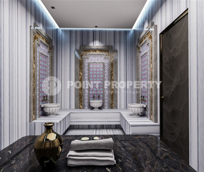 Двухкомнатные и трехкомнатные квартиры, 44-84м², в новом комплексе в Махмутларе, 750м от моря-id-2333-фото-14