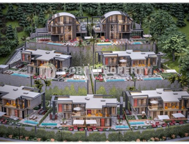 Elite villa project, 3+1 layout, 160–168–170 m2, 4+1, 281 m2 in Kargicak area, Alanya-id-2336-photo-1