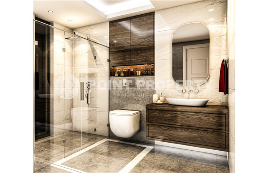 Элитный проект вилл, планировкой 3+1, площадью 160 –168–170 м2, 4+1, площадью 281 м2 в районе Каргыджак, Алания-id-2336-фото-5