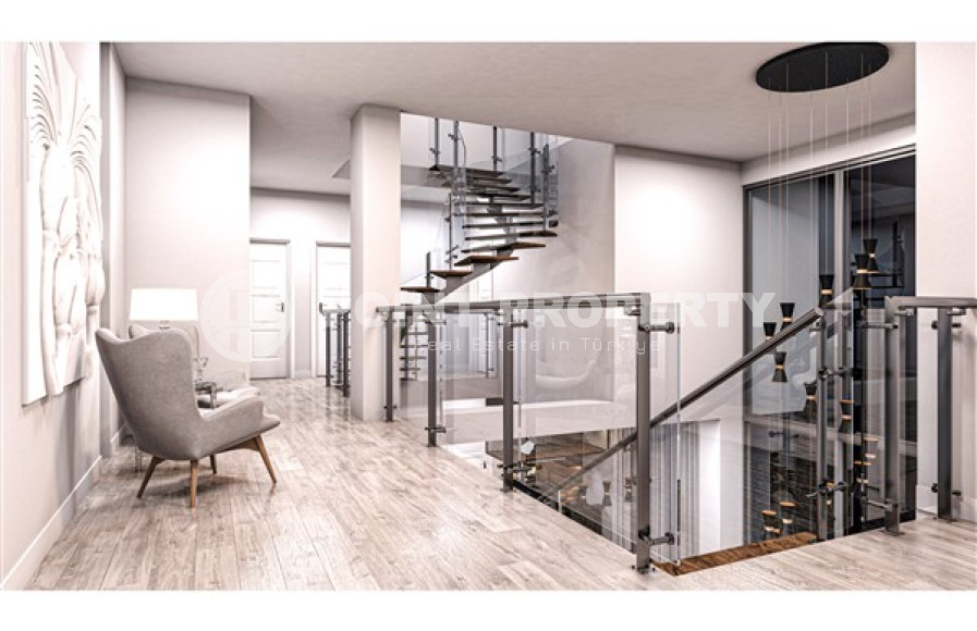 Элитный проект вилл, планировкой 3+1, площадью 160 –168–170 м2, 4+1, площадью 281 м2 в районе Каргыджак, Алания-id-2336-фото-8