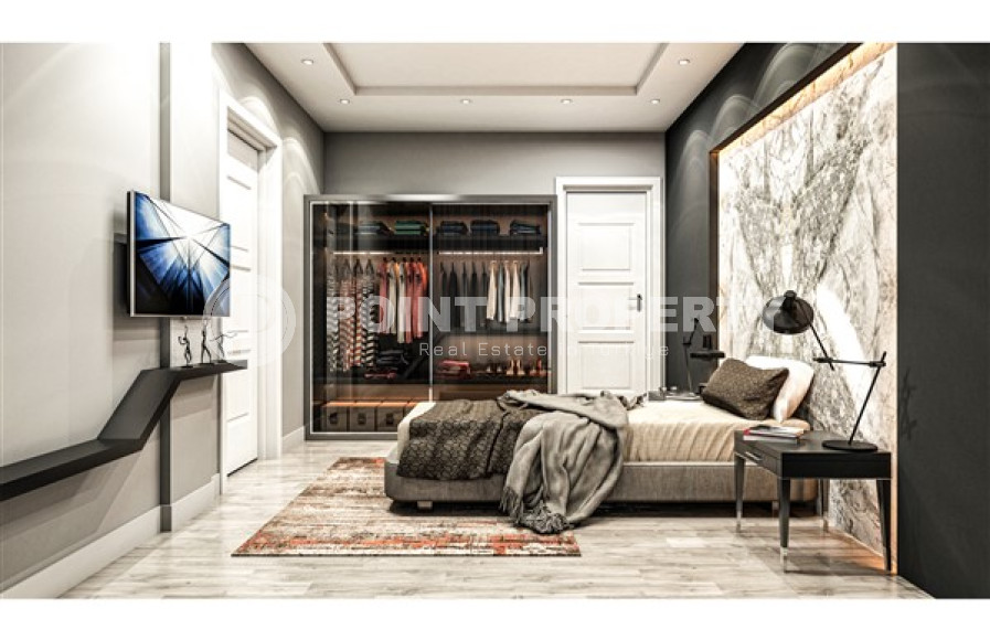 Элитный проект вилл, планировкой 3+1, площадью 160 –168–170 м2, 4+1, площадью 281 м2 в районе Каргыджак, Алания-id-2336-фото-10