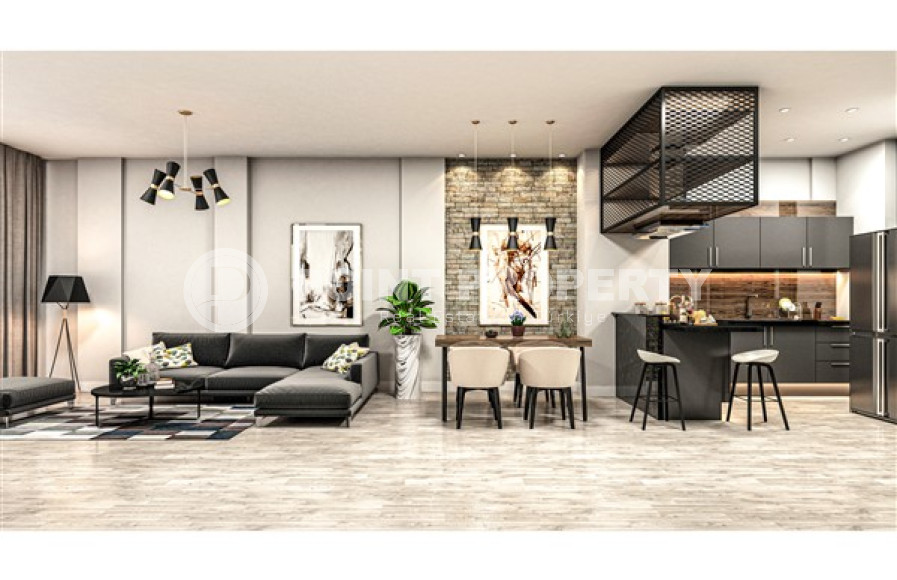 Элитный проект вилл, планировкой 3+1, площадью 160 –168–170 м2, 4+1, площадью 281 м2 в районе Каргыджак, Алания-id-2336-фото-11