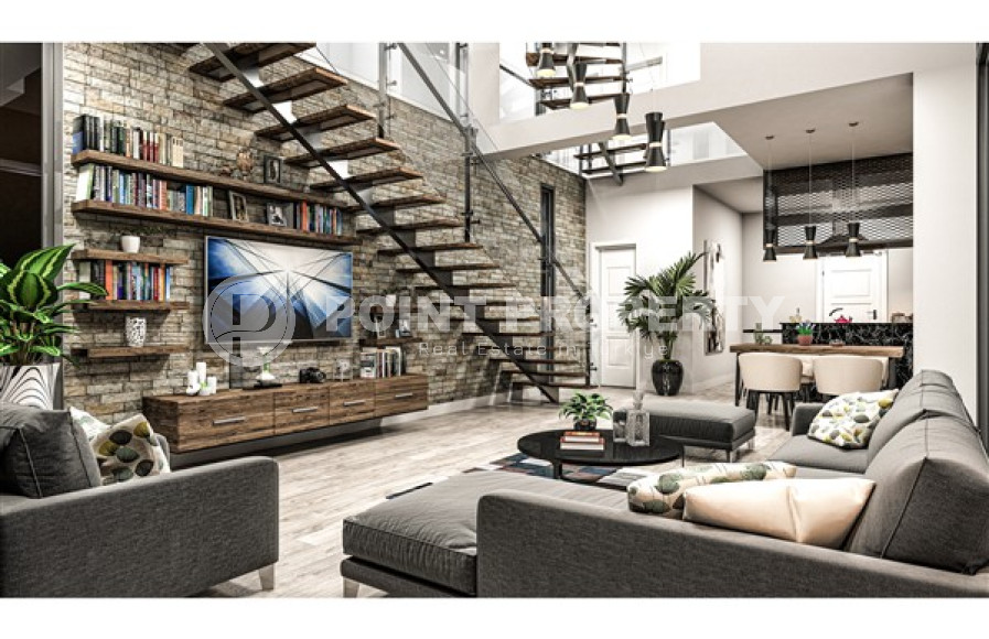 Элитный проект вилл, планировкой 3+1, площадью 160 –168–170 м2, 4+1, площадью 281 м2 в районе Каргыджак, Алания-id-2336-фото-13