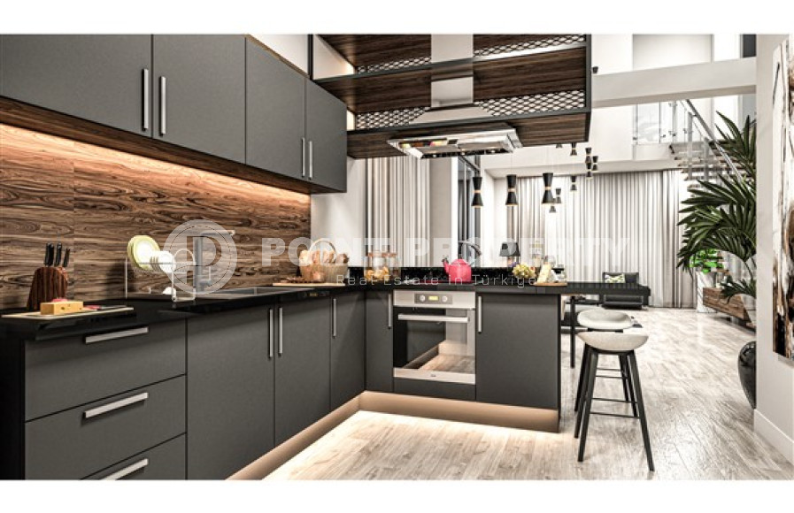 Элитный проект вилл, планировкой 3+1, площадью 160 –168–170 м2, 4+1, площадью 281 м2 в районе Каргыджак, Алания-id-2336-фото-14