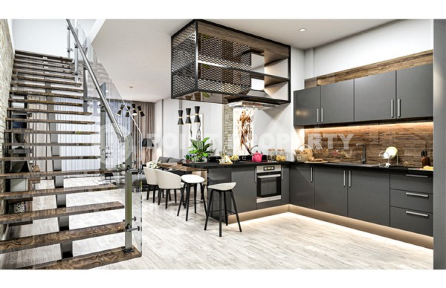 Элитный проект вилл, планировкой 3+1, площадью 160 –168–170 м2, 4+1, площадью 281 м2 в районе Каргыджак, Алания-id-2336-фото-15