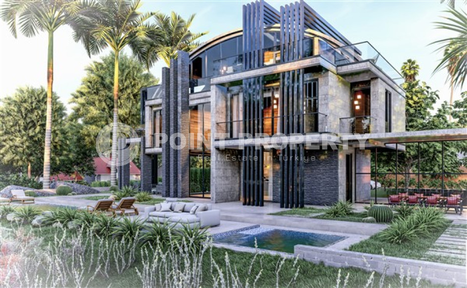 Элитный проект вилл, планировкой 3+1, площадью 160 –168–170 м2, 4+1, площадью 281 м2 в районе Каргыджак, Алания-id-2336-фото-24