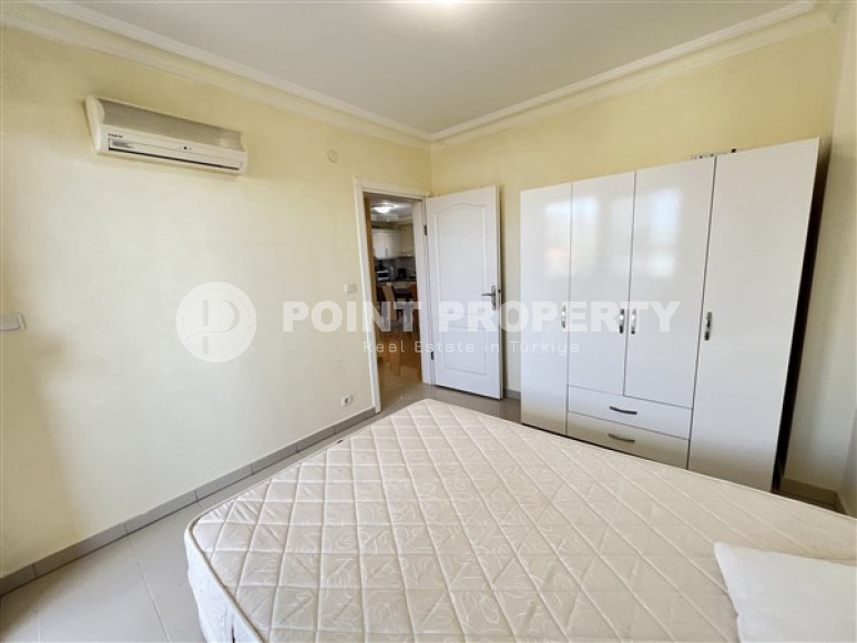 Апартаменты с двумя спальнями с видом на море в комплексе с бассейном в 50 м от моря Демирташ, Аланья-id-2342-фото-9