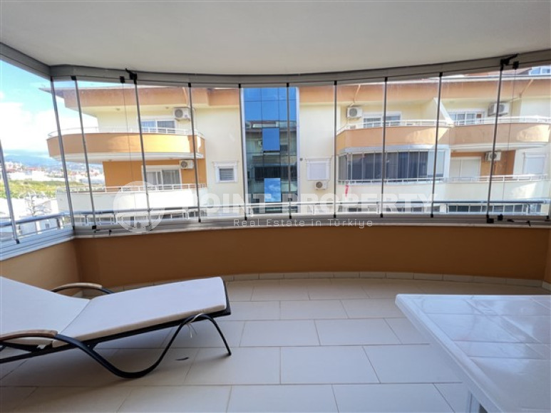 Апартаменты с двумя спальнями с видом на море в комплексе с бассейном в 50 м от моря Демирташ, Аланья-id-2342-фото-12