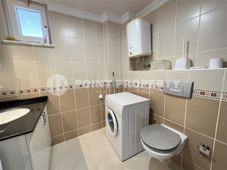 Апартаменты с двумя спальнями с видом на море в комплексе с бассейном в 50 м от моря Демирташ, Аланья-id-2342-фото-16