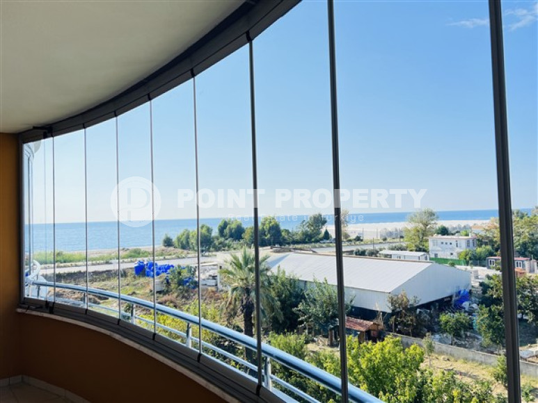 Апартаменты с двумя спальнями с видом на море в комплексе с бассейном в 50 м от моря Демирташ, Аланья-id-2342-фото-23