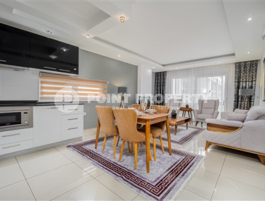 Апартаменты с двумя спальнями, 100 м², в комплексе с отельной инфраструктурой в Джикджили, Аланья-id-2343-фото-4