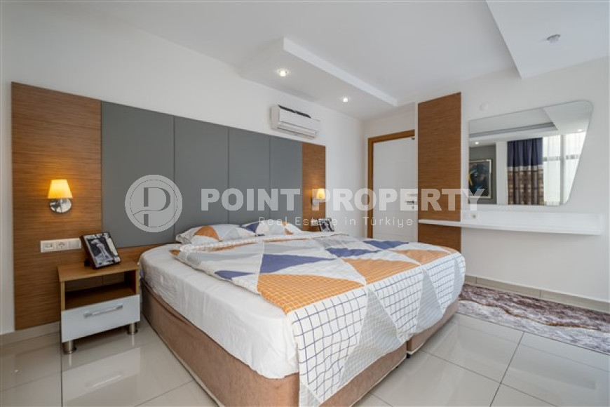 Апартаменты с двумя спальнями, 100 м², в комплексе с отельной инфраструктурой в Джикджили, Аланья-id-2343-фото-9