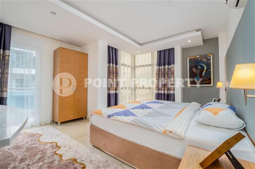 Апартаменты с двумя спальнями, 100 м², в комплексе с отельной инфраструктурой в Джикджили, Аланья-id-2343-фото-10