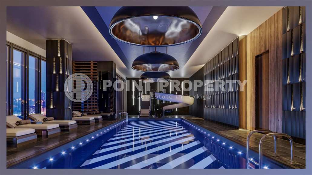 Luxury real estate: 1+1 apartment in a complex under construction with hotel infrastructure on the first coastline in Mahmutlar-id-1198-photo-13