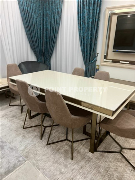 Элитная квартира 2+1, 122м², в комплексе премиум класса на первой береговой линии в Махмутларе, Аланья.-id-2352-фото-5