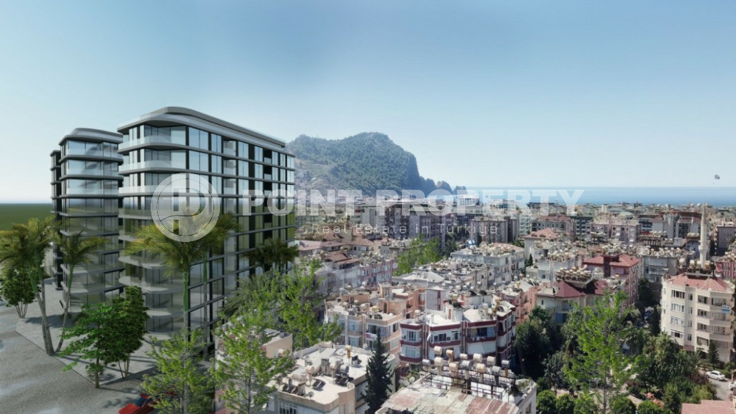 Apartment with sea and mountain views in the heart of Alanya, 650 meters from Cleopatra Beach.-id-1018-photo-9