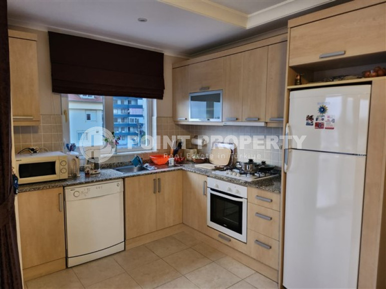 Меблированная трехкомнатная квартира, 90м² с видом на море и горы в тихом районе Алании – Джикджилли-id-2361-фото-3