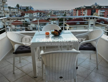 Меблированная трехкомнатная квартира, 90м² с видом на море и горы в тихом районе Алании – Джикджилли-id-2361-фото-5