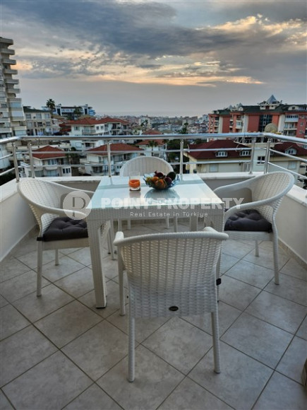 Меблированная трехкомнатная квартира, 90м² с видом на море и горы в тихом районе Алании – Джикджилли-id-2361-фото-5