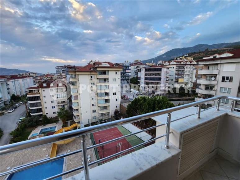 Меблированная трехкомнатная квартира, 90м² с видом на море и горы в тихом районе Алании – Джикджилли-id-2361-фото-16