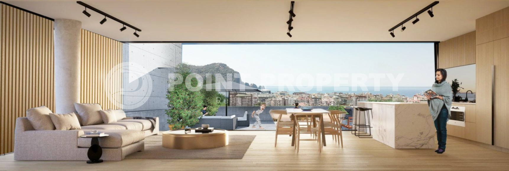 Apartment with sea and mountain views in the heart of Alanya, 650 meters from Cleopatra Beach.-id-1018-photo-10