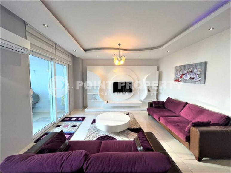 Квартира 2+1 с террасой в 100 метрах от моря в районе Кестель, Алания-id-2367-фото-2