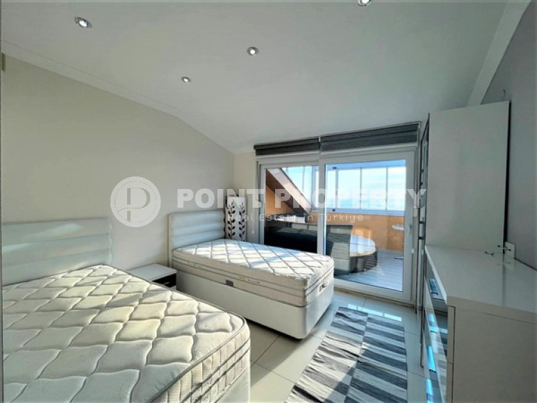 Квартира 2+1 с террасой в 100 метрах от моря в районе Кестель, Алания-id-2367-фото-11