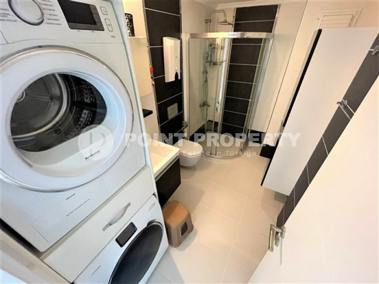 Квартира 2+1 с террасой в 100 метрах от моря в районе Кестель, Алания-id-2367-фото-13