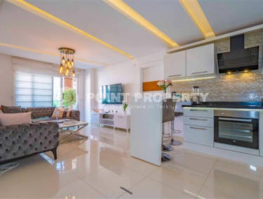 Меблированная квартира с двумя спальнями, 97м², в комплексе с инфраструктурой в центре Алании-id-2373-фото-2